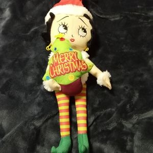 Betty Boop Vintage Merry Christmas plush doll